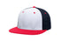 Pacific Headwear Premium M2 Performance Trucker Flexfit® Cap (ES341), Color 'WhiteNavyRed'